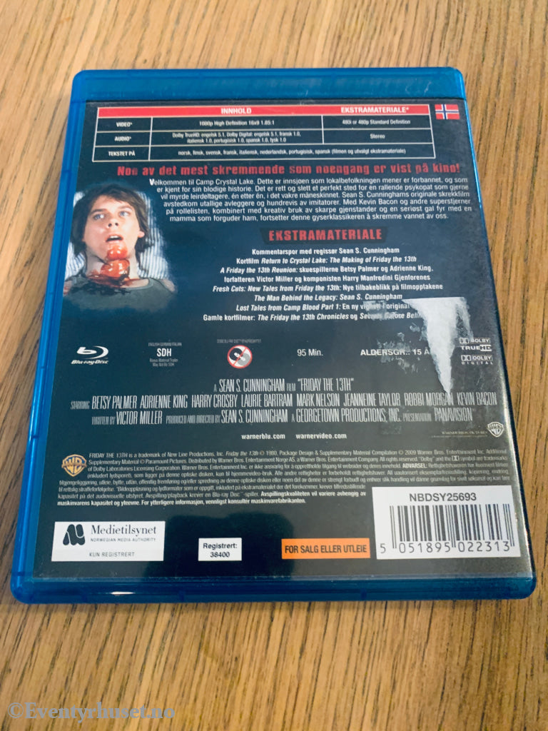 Fredag den 13:e (Friday the 13th) (2009). Blu-Ray.