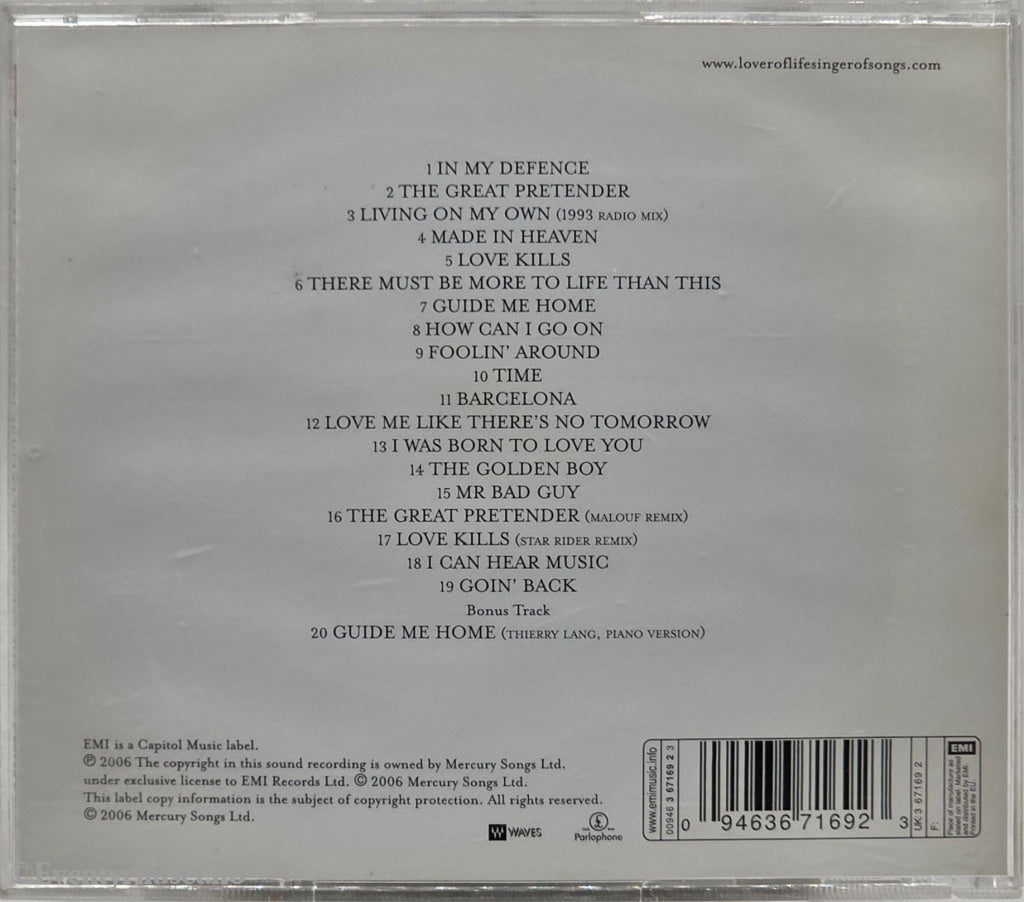 Freddie Mercury. 2000. The Very Best of Freddie Mercury Solo. Musikk-CD.