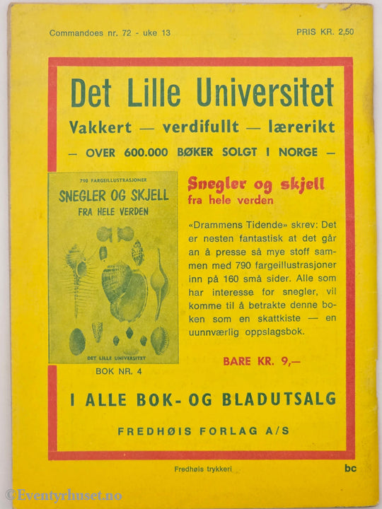 Fredhøis Commandoes Bilderoman. Frihets-kampen. Hefte.