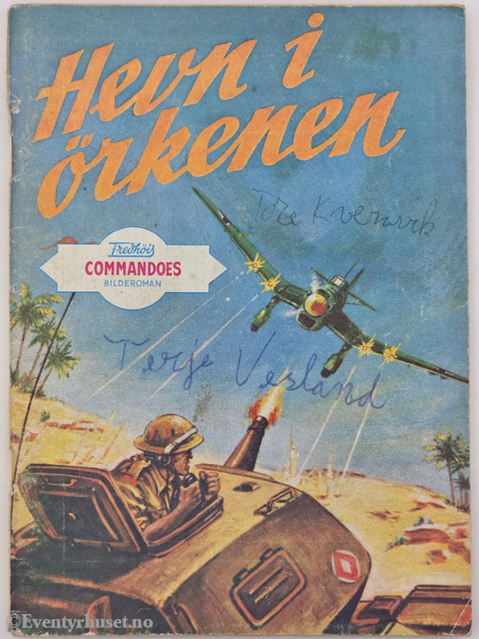Fredhøis Commandoes Bilderoman. Hevn i ørkenen. Hefte.