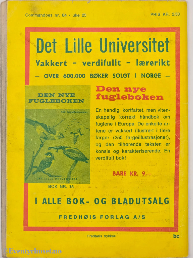 Fredhøis Commandoes Bilderoman. Østens demoner. Hefte.