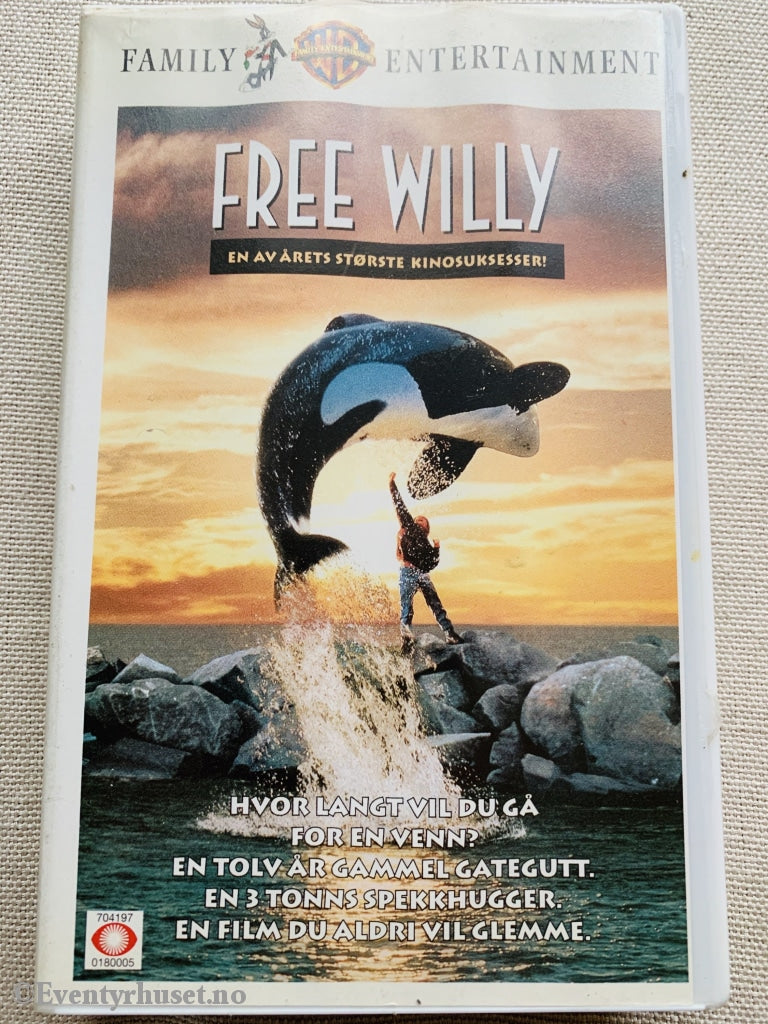 Free Willy 1. 1993. Vhs. Vhs