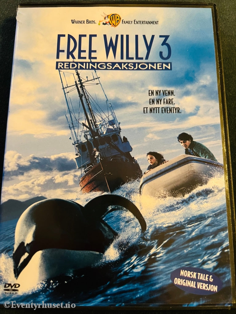 Free Willy 3. Redningsaksjonen. 1997. Dvd. Dvd