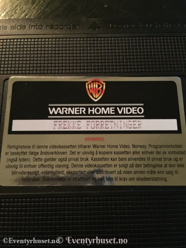 Frekke Forretninger. 1983. Vhs. Vhs