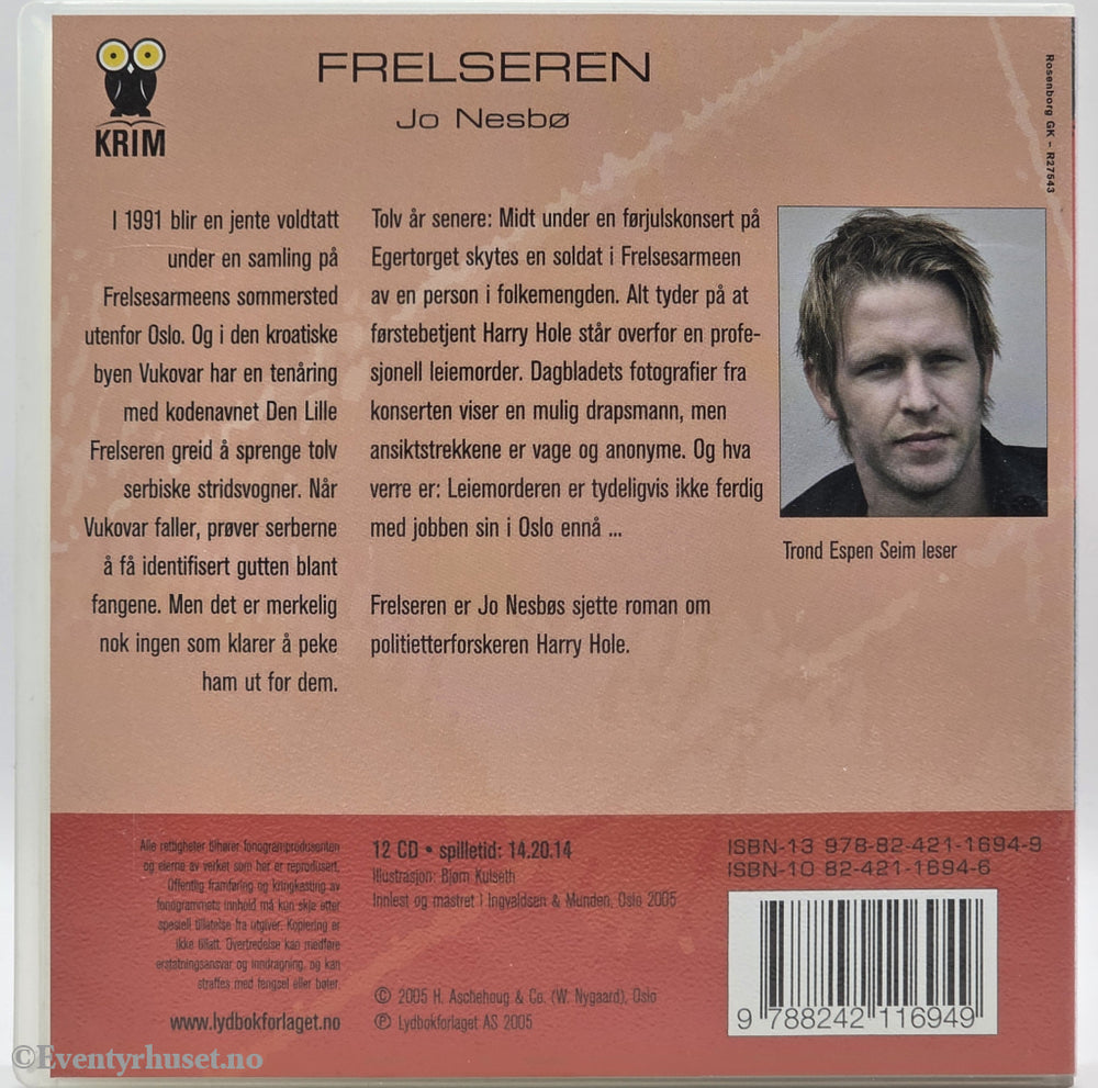 Frelseren – Jo Nesbø . Lydbok på CD.