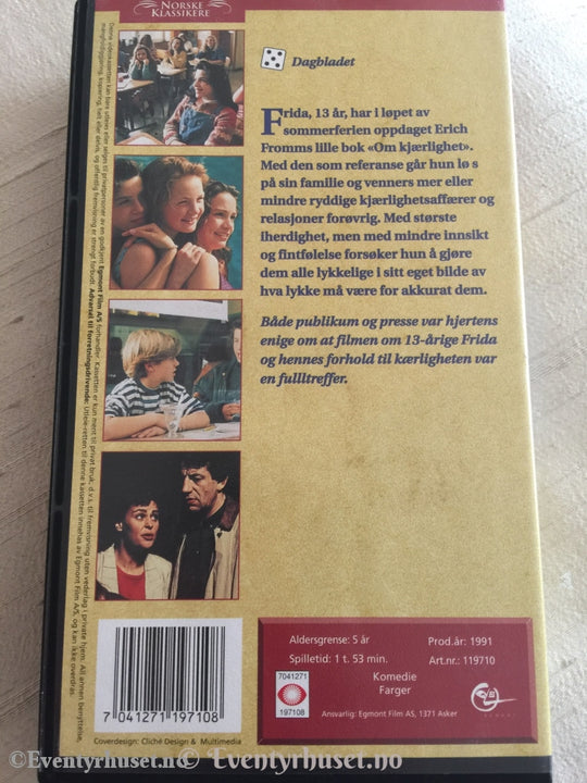 Frida Med Hjertet I Hånden. 1991. Vhs. Vhs