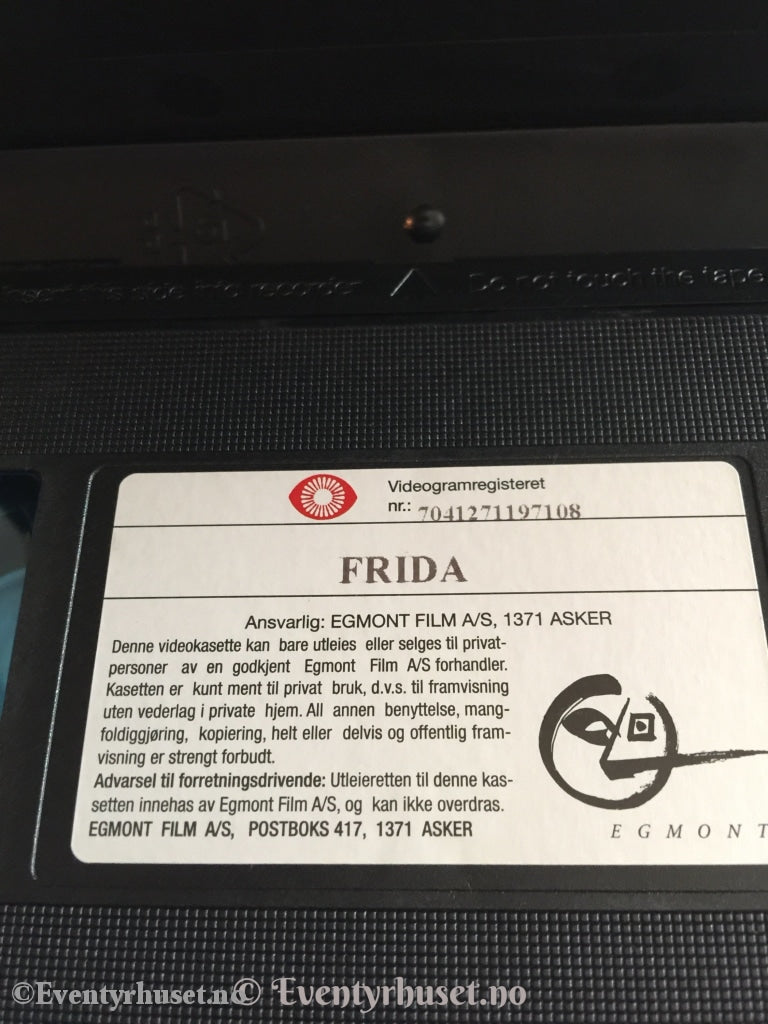 Frida Med Hjertet I Hånden. 1991. Vhs. Vhs