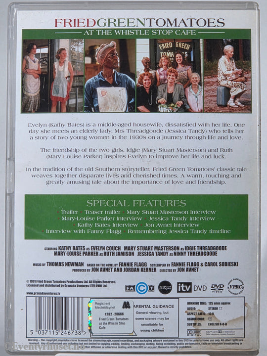 Fried Green Tomatoes (1991). DVD.