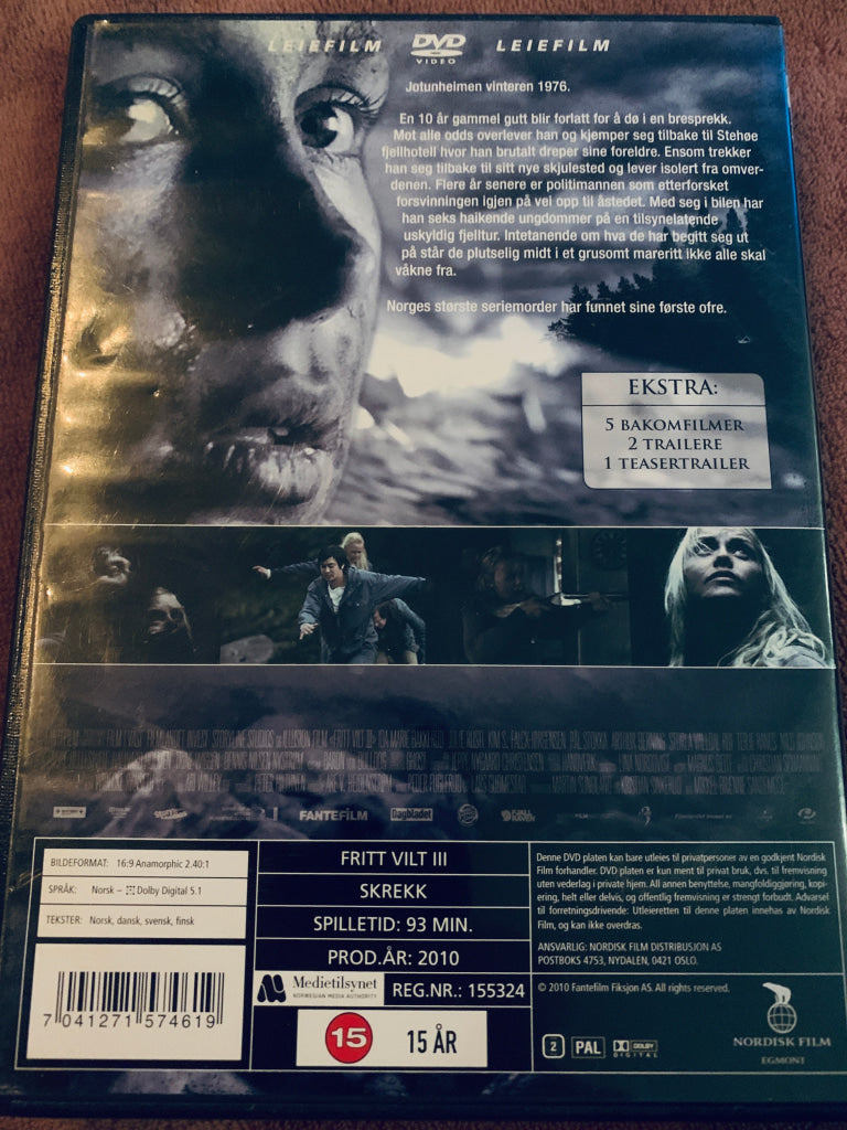 Fritt vilt 3. 2010. DVD leiefilm. DVD