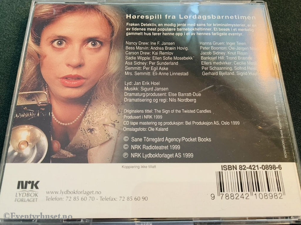 Frøken Detektiv Og Tårnet Med De Vridde Lys. Hørespill Fra Lørdagsbarnetimen På Nrk. Lydbok 2 Cd.