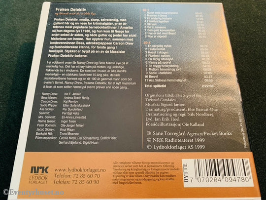 Frøken Detektiv Og Tårnet Med De Vridde Lys. Hørespill Fra Lørdagsbarnetimen På Nrk. Lydbok 2 Cd