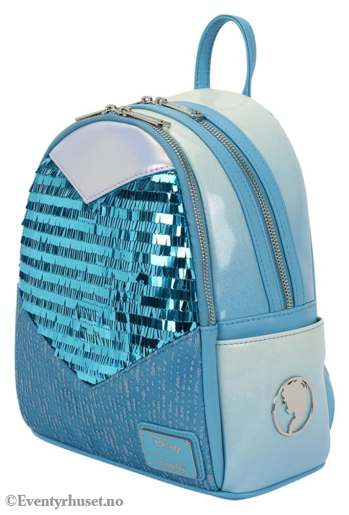 Frozen by Loungefly Mini Backpack Elsa Glitter Sequin Fashion & Accessories
