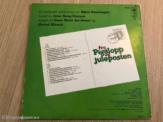 Fru Pigalopp Og Juleposten. 1981. Lp Plate. Plate