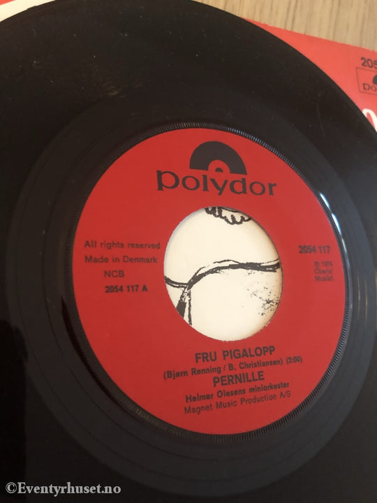 Fru Pigalopp / Pernille. 1974. Ep-Singel. Svensk! Ep