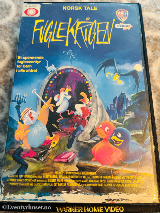 Fuglekrigen. 1981. VHS Big Box. VHS Big Box