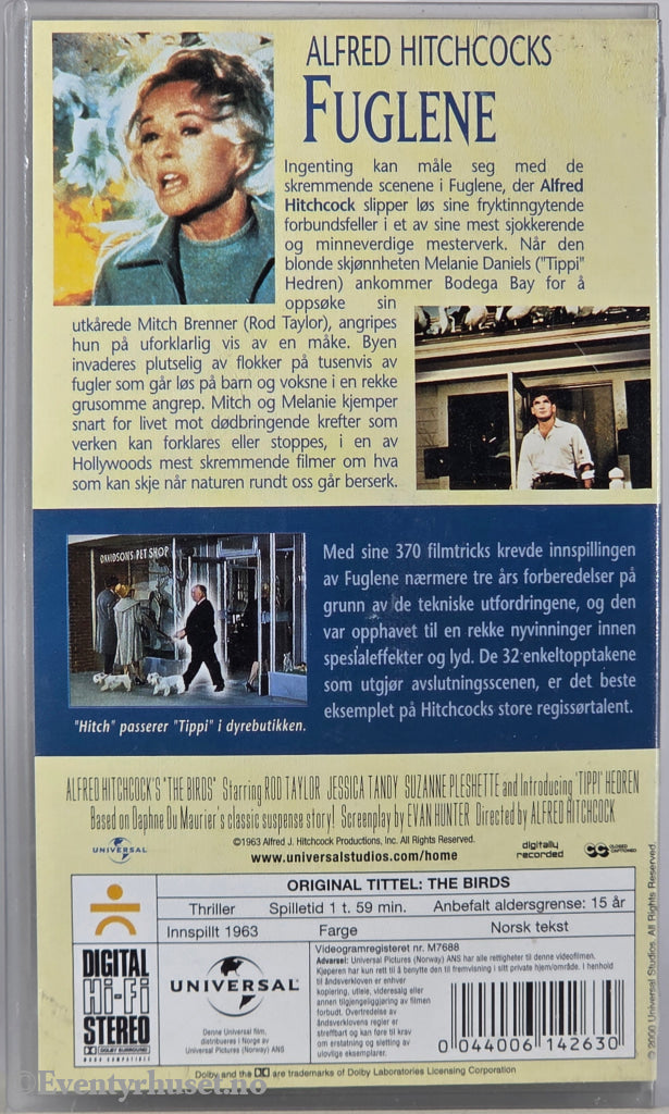 Fuglene (The Birds) – 1963 . VHS.