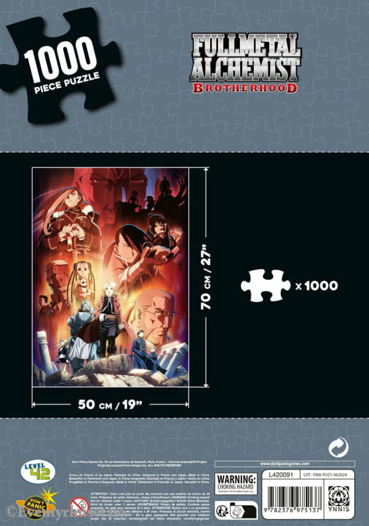 Fullmetal Alchemist: Brotherhood Puzzle Characters (1000 pieces) Manga & Anime