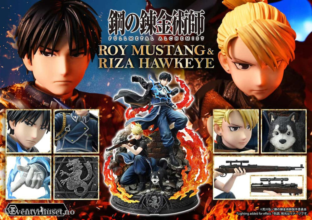 Fullmetal Alchemist Concept Masterline Statue 1/6 Roy Mustang & Riza Hawkeye Regular Version 50 cm Manga & Anime