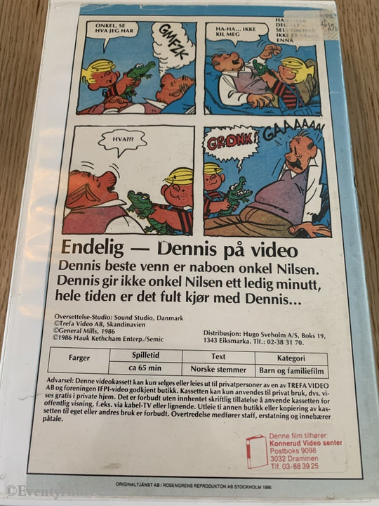 Fullt Kjør Med Dennis. 1986. Vhs Big Box.