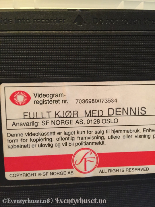 Fullt Kjør Med Dennis. 1987. Vhs. Vhs