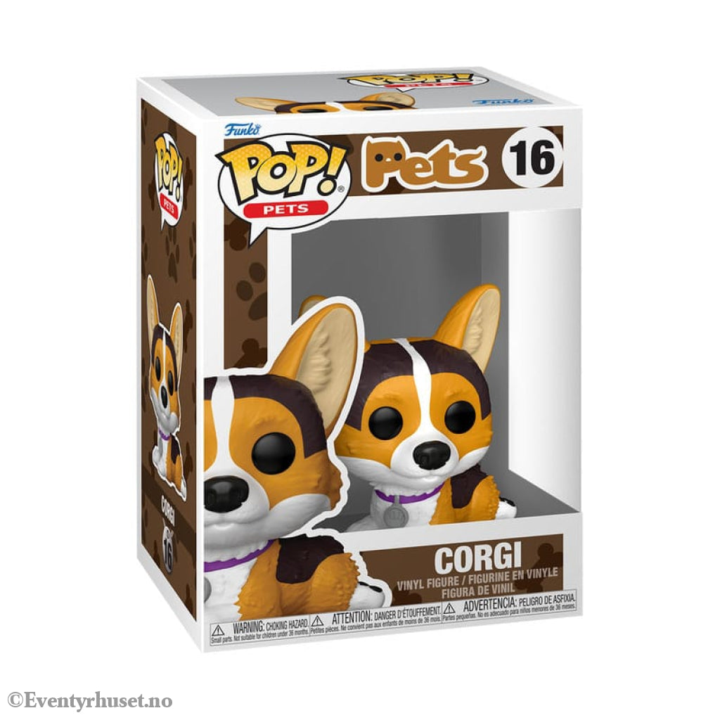 Funko-Legacy POP! Pets Vinyl Figure Corgi 9 cm Collectibles