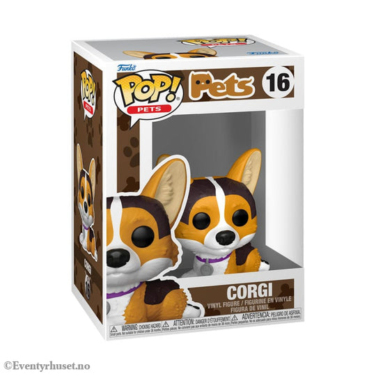 Funko-Legacy POP! Pets Vinyl Figure Corgi 9 cm Collectibles