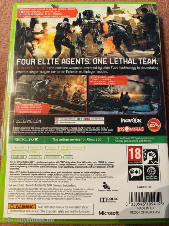 Fuse. Xbox 360.
