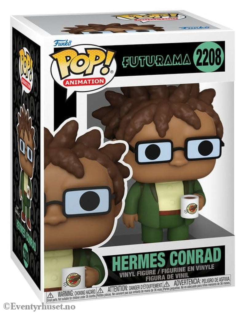 Futurama Pop! Animation Vinyl Figure Hermes w/Mug 9 cm Manga & Anime