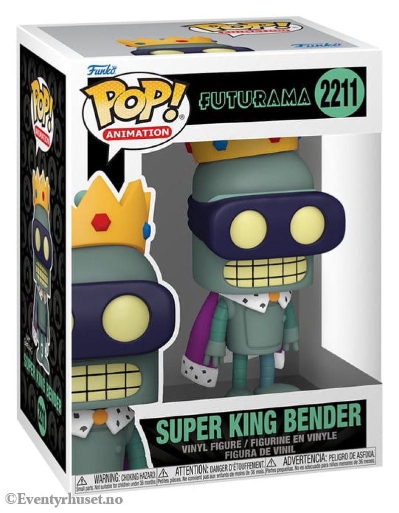 Futurama Pop! Animation Vinyl Figure Super King Bender 9 cm Manga & Anime