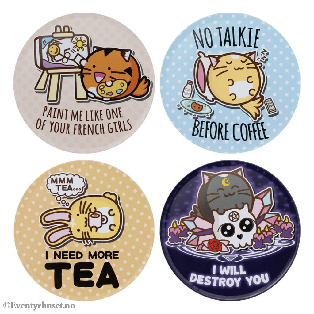 Fuzzballs Coaster 4-Pack Home & Gifts