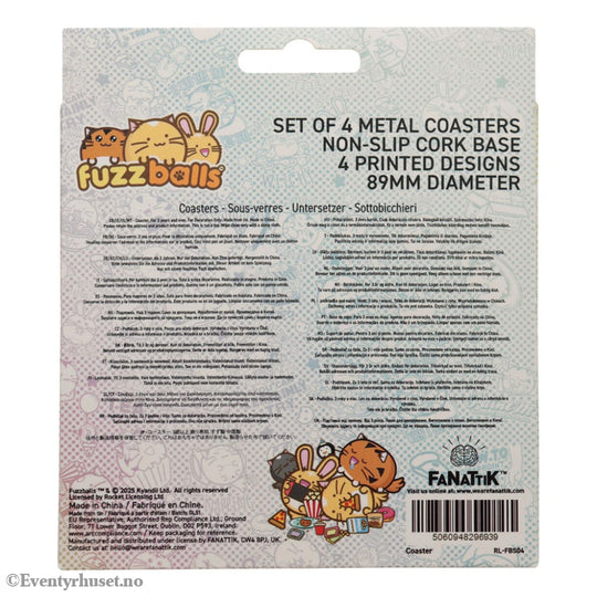 Fuzzballs Coaster 4-Pack Home & Gifts