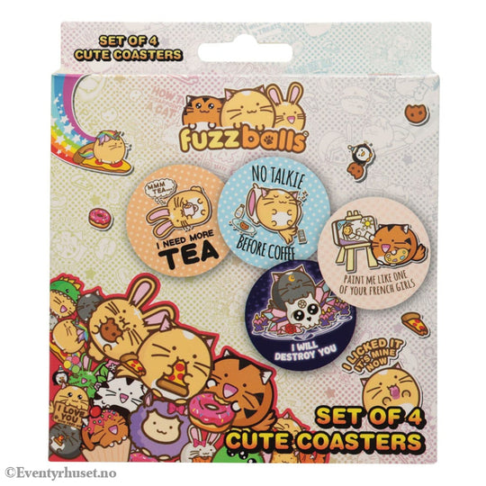 Fuzzballs Coaster 4-Pack Home & Gifts