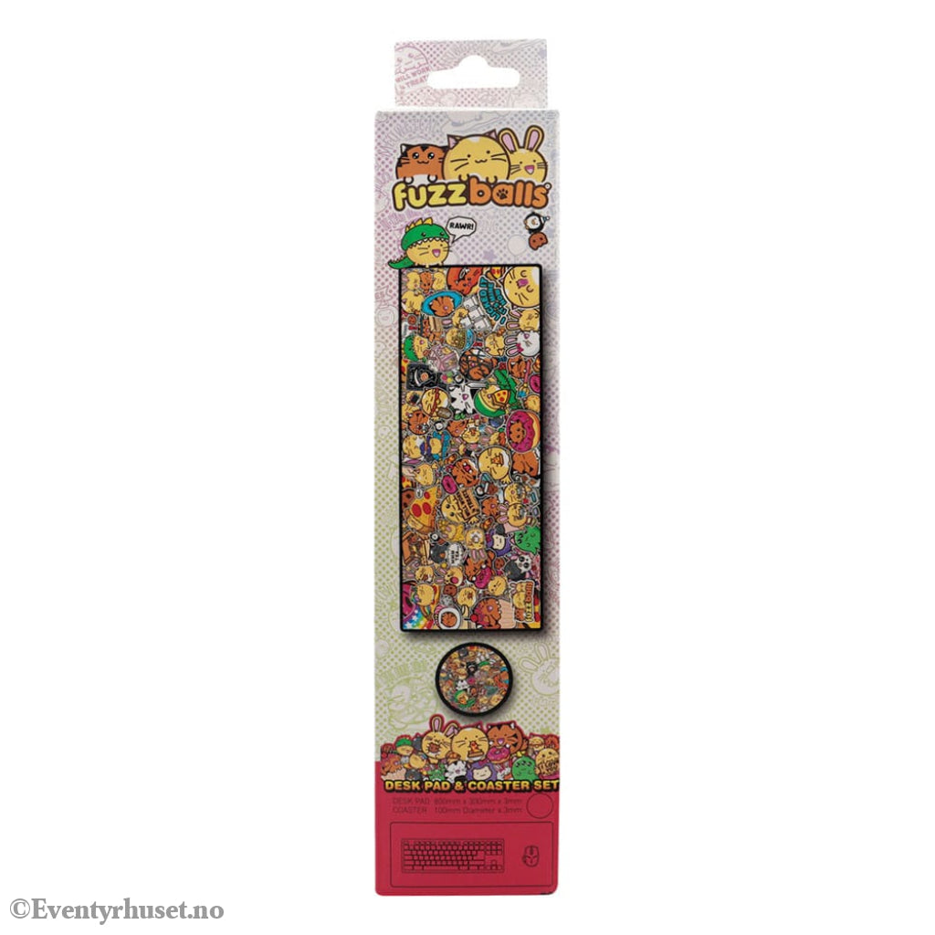 Fuzzballs Desk Pad & Coaster Set Home & Gifts