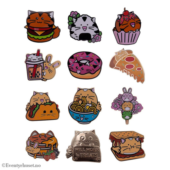Fuzzballs Pin Badge Mystery Pin Badge Display (12) Fashion & Accessories