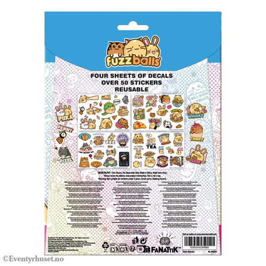 Fuzzballs Tech Sticker Pack Home & Gifts