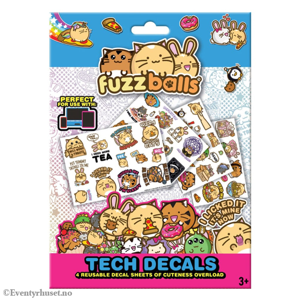 Fuzzballs Tech Sticker Pack Home & Gifts