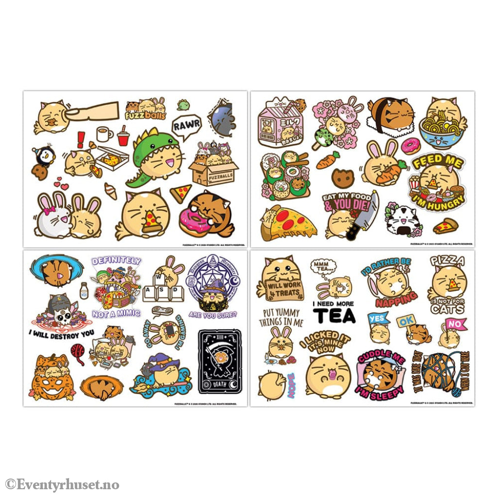 Fuzzballs Tech Sticker Pack Home & Gifts