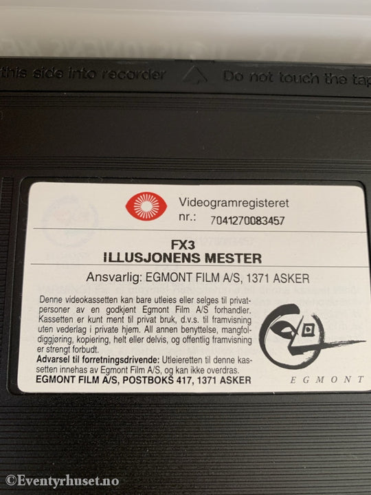 Fx3 - Illusjonens Mester. 1995. Vhs. Vhs
