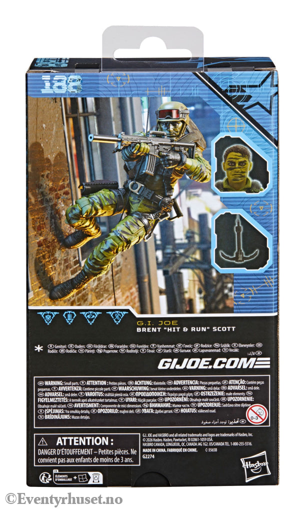 G.I. Joe Classified Series Action Figure Brent ’Hit & Run’ Scott 15 cm. Mint In Sealed Box (MISB)! Actionfigur