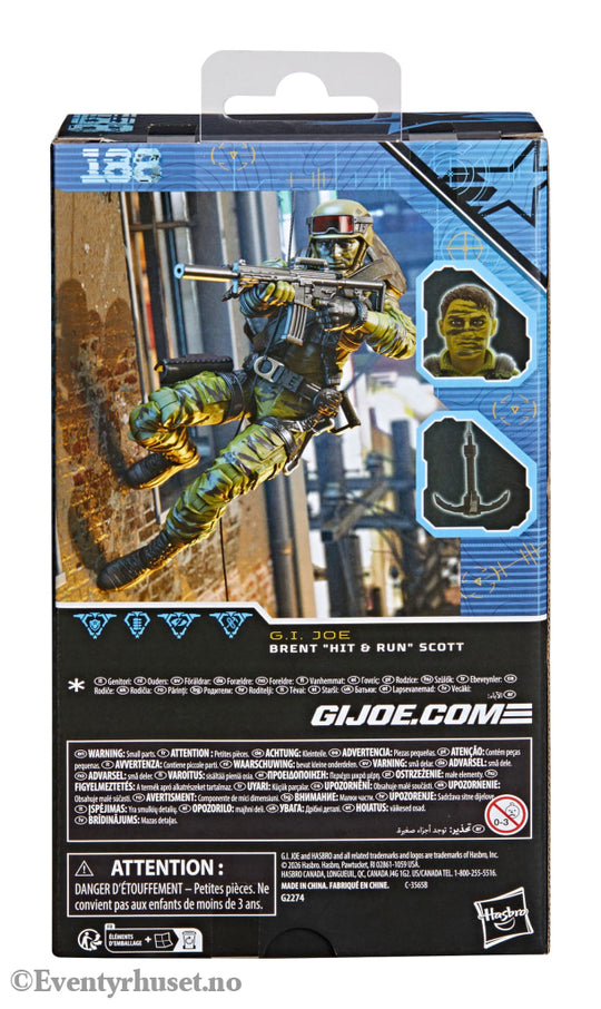 G.I. Joe Classified Series Action Figure Brent ’Hit & Run’ Scott 15 cm. Mint In Sealed Box (MISB)! Actionfigur