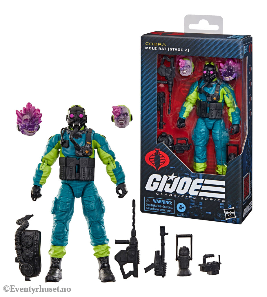G.I. Joe Classified Series Action Figure Mole Rat (Stage 2) 15 cm. Mint In Sealed Box (MISB)! Actionfigur