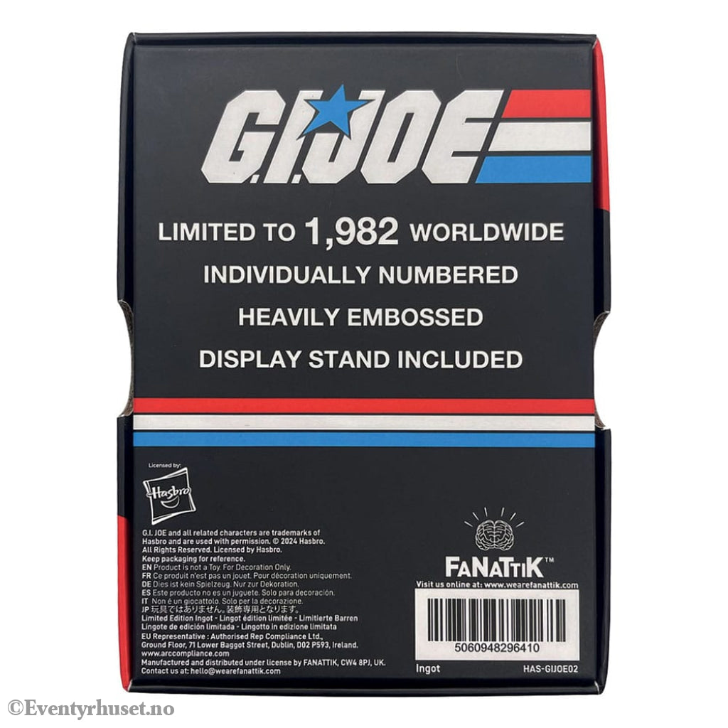 G.I. Joe Ingot A Real American Hero #1 Limited Edition Collectibles