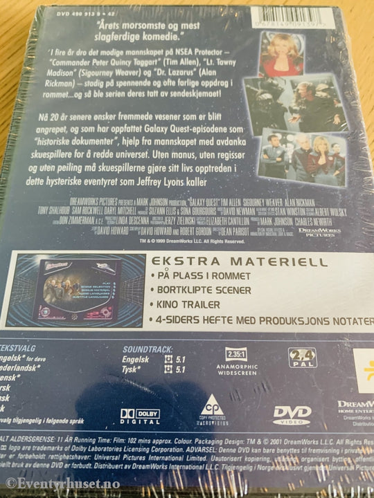 Galaxy Quest. Dvd Ny I Plast!