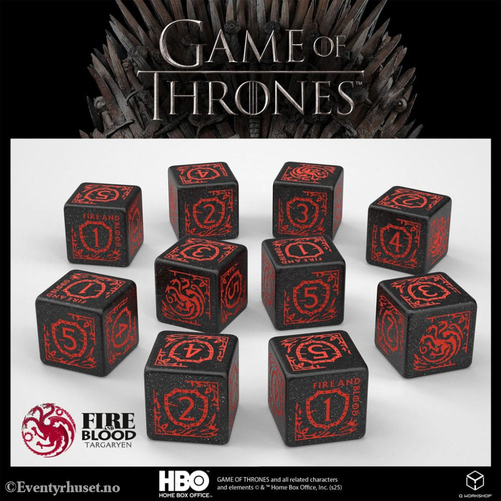 Game of Thrones Dice Set Targaryen 10xD6 (10) Games