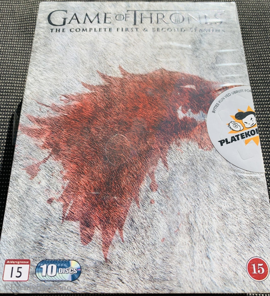 Game Of Thrones. Sesong 1 & 2. Dvd Samleboks. Ny I Plast!