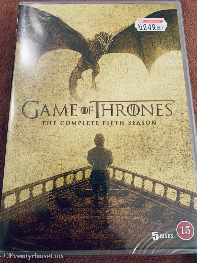 Game of Thrones The Complete Fifth Season. DVD samleboks. Ny i plast!