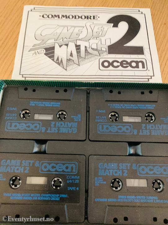 Game, Set and Match 2 (1988). Commodore 64 (C64) spill solgt i Norge!