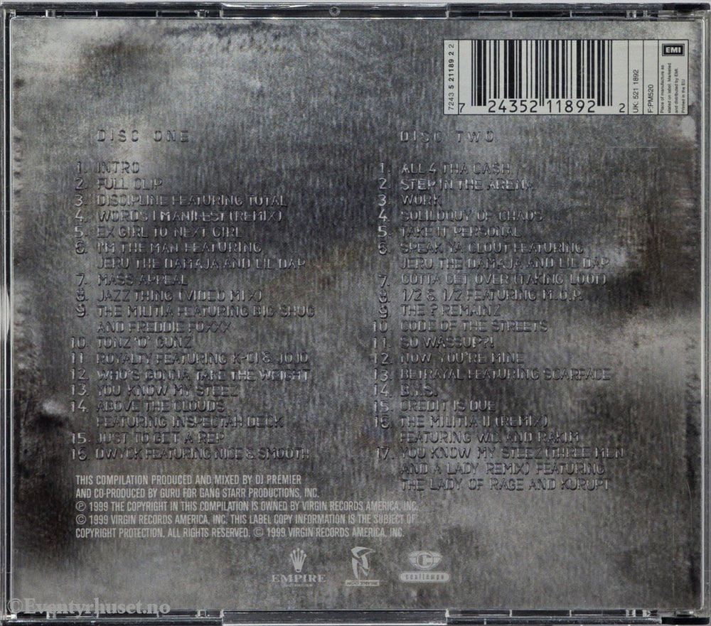 Gang Starr. 1999. Full Clip: A Decade of Gang Starr. CD.