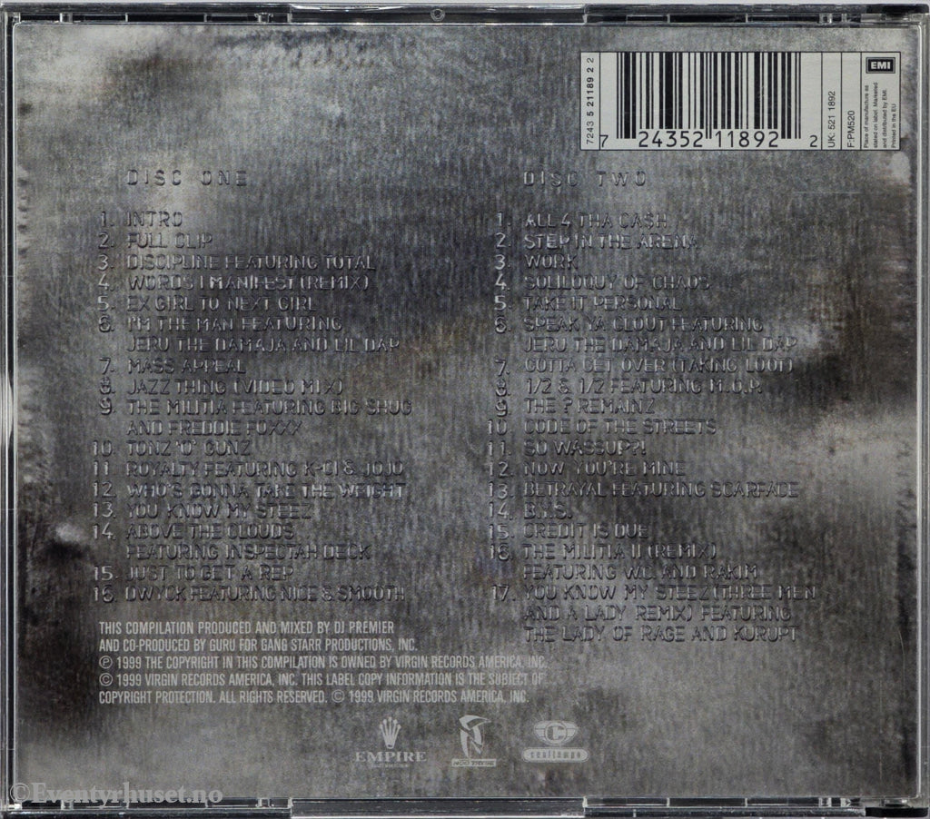 Gang Starr. 1999. Full Clip: A Decade of Gang Starr. CD.
