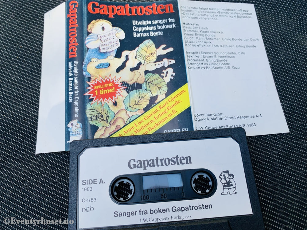 Gapatrosten. 1983. Kassett. Kassettbok